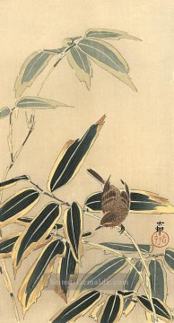 Japanische Werke - Weizohr und Bambus Ohara Koson Japanisch